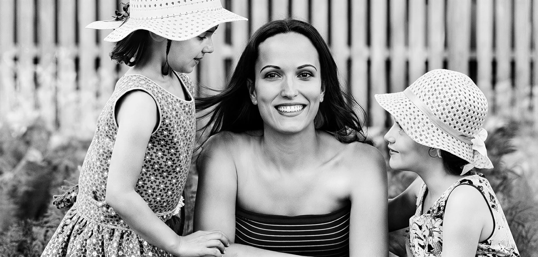 Photo shows a portrait of Joanna and family, founder of Hobby Hub